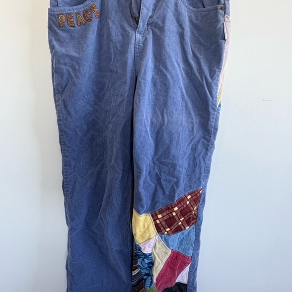 Vintage Patchwork Mary-Kate&Ashley Blue Women's Trousers - Picture 9 of 13